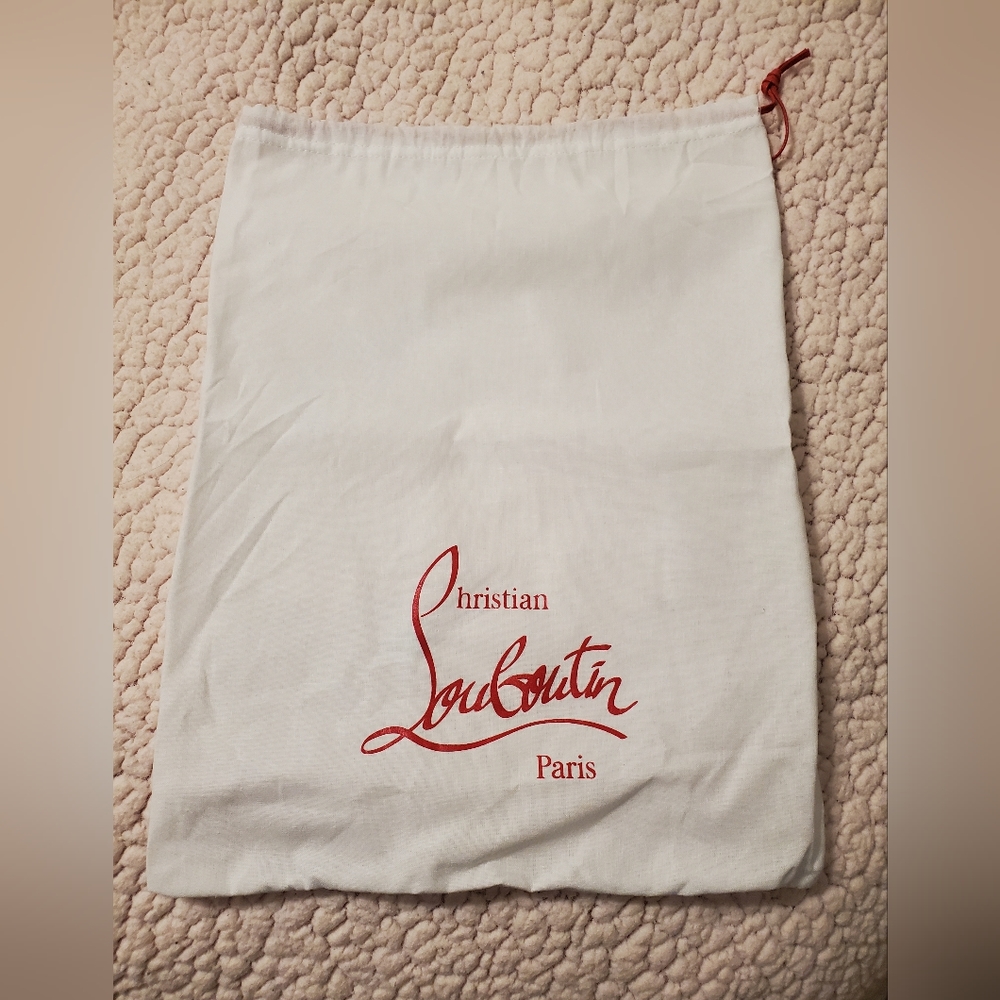 🆕 Christian Louboutin dust bag 12”x16” canvas